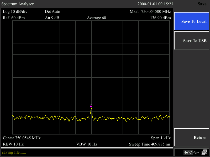 Measure -130dB small signal at 10Hz RBW