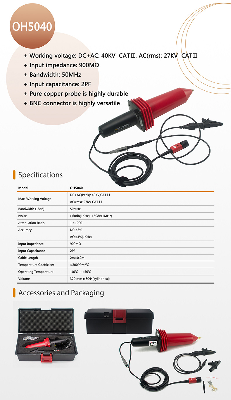 OWON OH5040 Passive High Voltage Probe